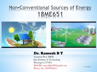 Non Conventional Energy Sources ppt