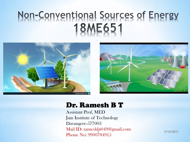 non conventional sources of energy 18me651