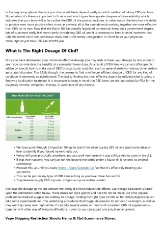 What Dose Of Cbd Should You Take?