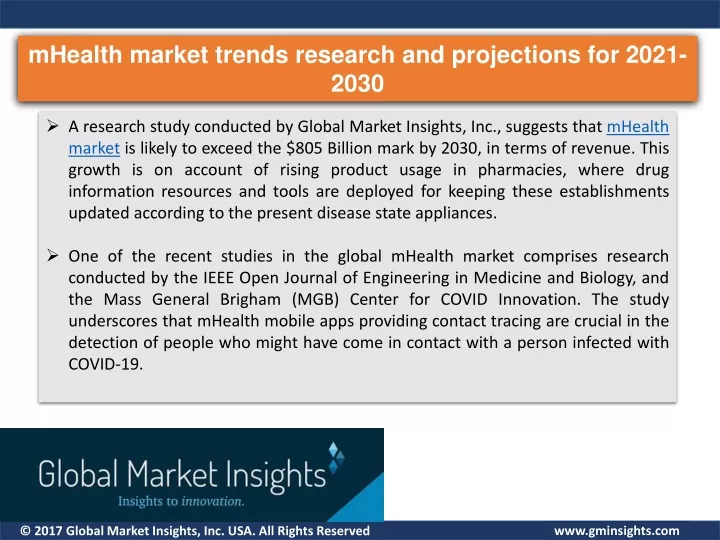 mhealth market trends research and projections
