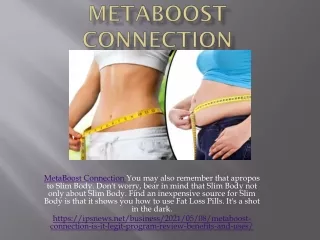 MetaBoost Connection