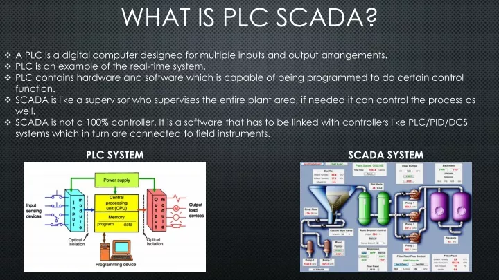 what is plc scada