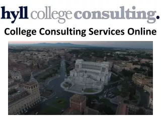 College Consulting Services Online