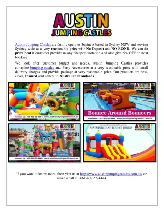Austin Jumping Castles for Kids