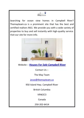 Houses for Sale Campbell River | Themayteam.ca