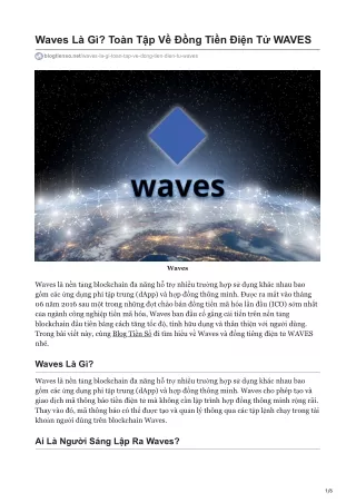 waves l g to n t p v ng ti n i n t waves