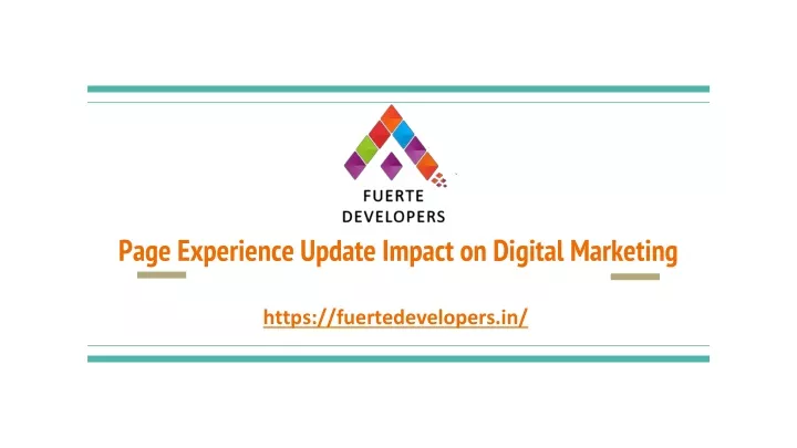page experience update impact on digital marketing