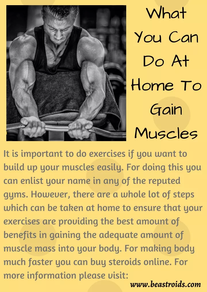 what you can do at home to gain muscles