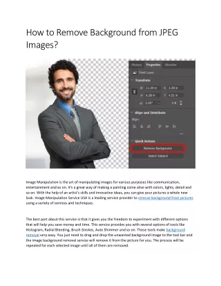 how to remove background from jpeg images