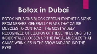 Botox in Dubai & Sharjah