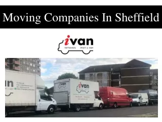 Moving Companies In Sheffield