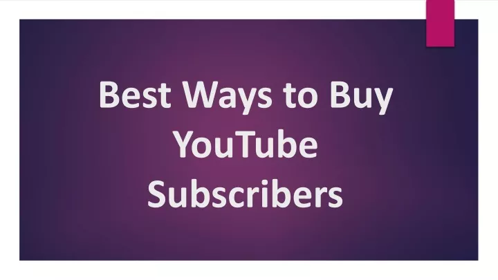 best ways to buy youtube subscribers