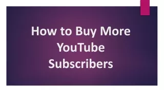 How to Buy More YouTube Subscribers in 2021