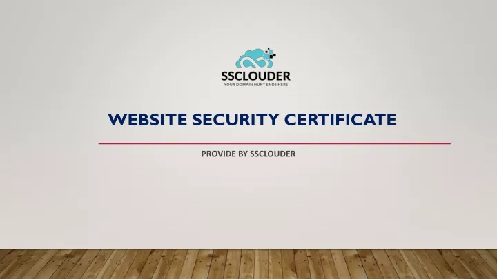 website security certificate