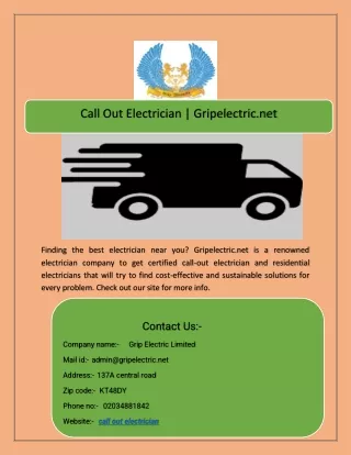 call out electrician gripelectric net