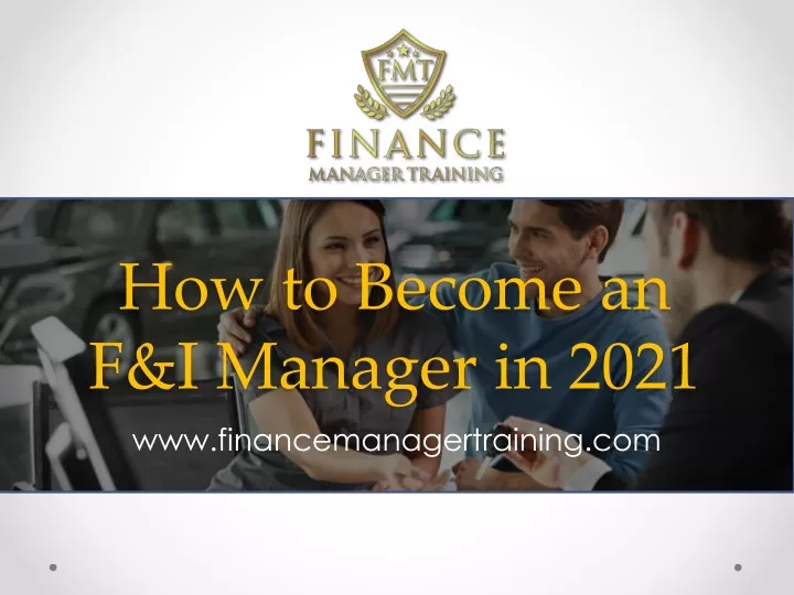 how to become an f i manager in 2021