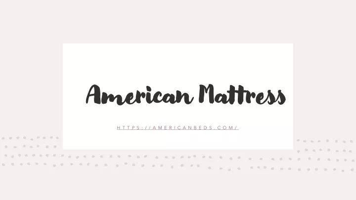american mattress