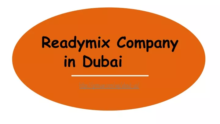 readymix company in dubai