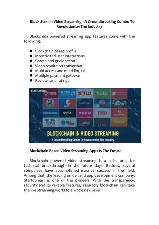 Blockchain in Video Streaming - A Groundbreaking Combo To Revolutionize The Industry