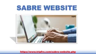 Sabre Website | Sabre GDS System