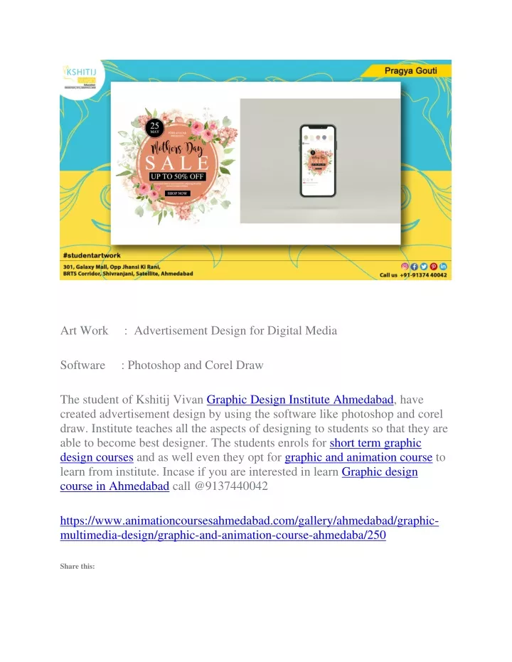 art work advertisement design for digital media