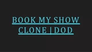 book my show
