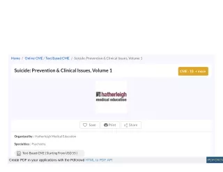 home online cme text based cme suicide prevention