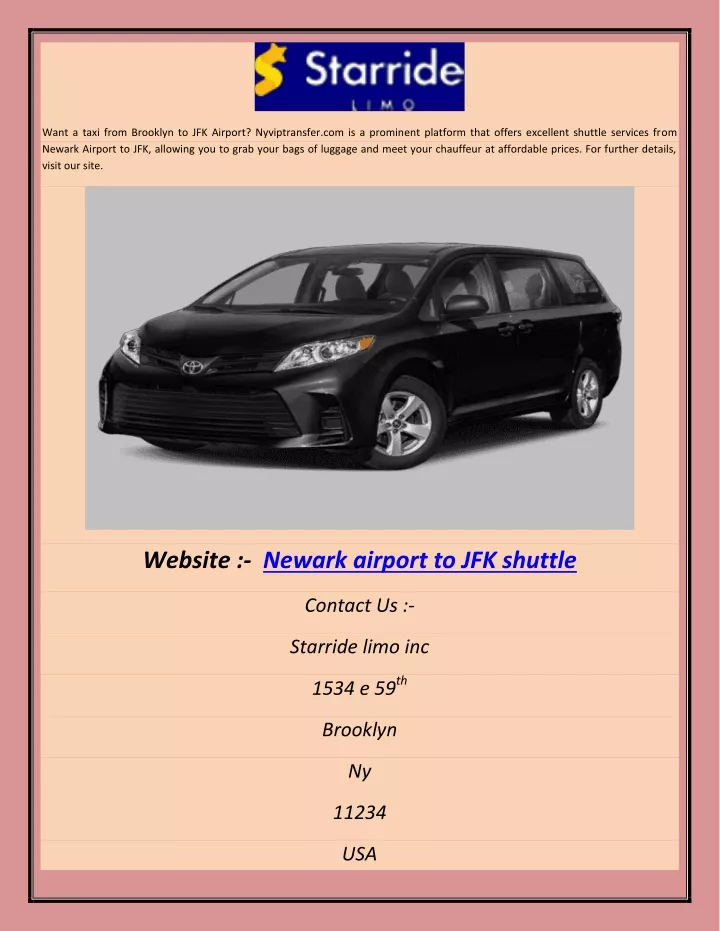 want a taxi from brooklyn to jfk airport