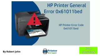 Fixed -  HP Printer Error 0x61011bed - PDF