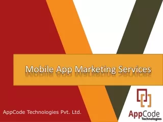 Mobile App Marketing Services - AppCode Technologies
