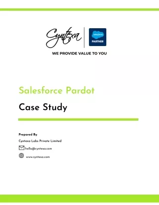 Salesforce Pardot Implementation