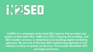 in2seo is a wholesale white label seo agency that
