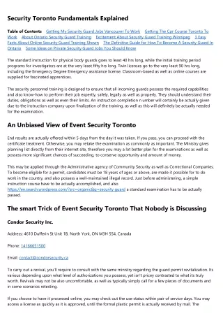 8 Simple Techniques For Jobs In Security Guard