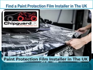 Find a Paint Protection Film Installer in The UK