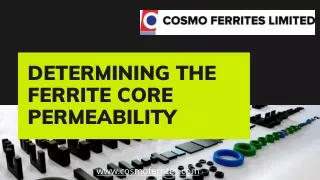 determin ing the ferrite core permeability