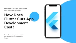 How Does Flutter Cuts App Development Cost?