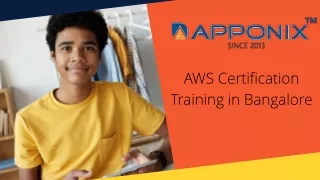aws certification training in bangalore