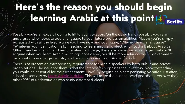 here s the reason you should begin learning arabic at this point