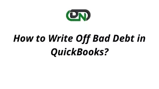 how to write off bad debt in quickbooks