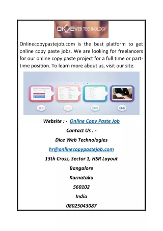 Online Copy Paste Job | Onlinecopypastejob.com