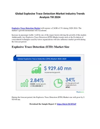 global explosive trace detection market industry