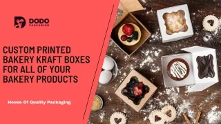 custom printed bakery kraft boxes for all of your