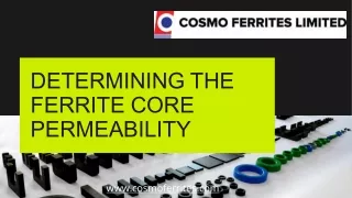 determining the ferrite core permeability