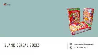blank cereal boxes