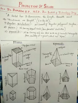 Projection of Solids- Engineering Graphics