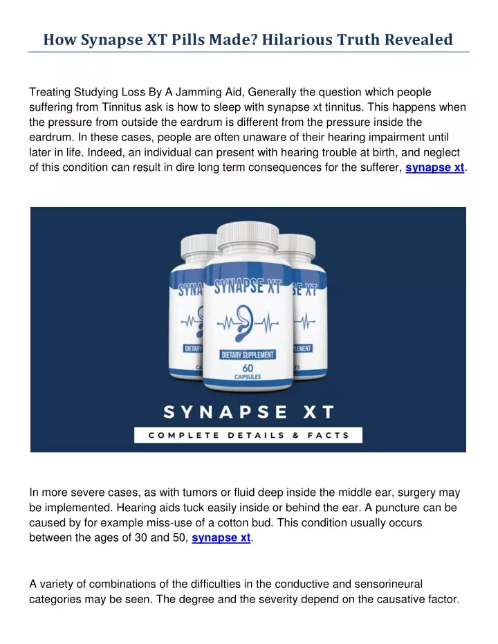 how synapse xt pills made hilarious truth revealed