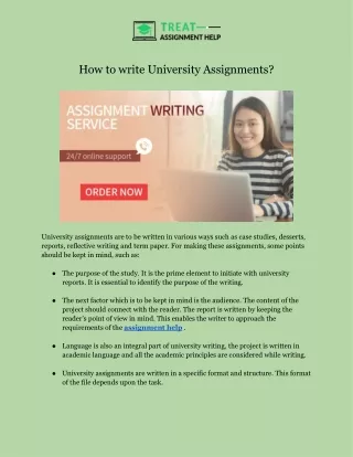 how to write university assignments