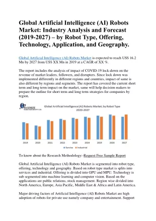 global artificial intelligence ai robots market