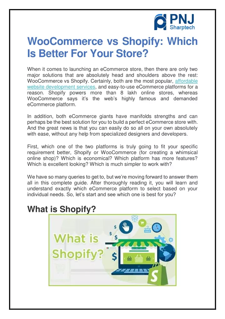 woocommerce vs shopify which is better for your