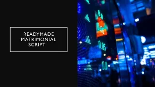 readymade matrimonial script